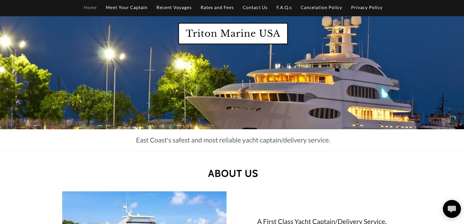 a screenshot of triton marine usa